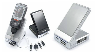 Earth Trek Phone Stand is USB Hub, Card Reader Too